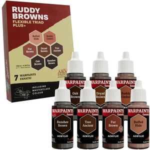 THE ARMY PAINTER: Warpaints Fanatic Flexible Triad PLUS+: Ruddy Browns