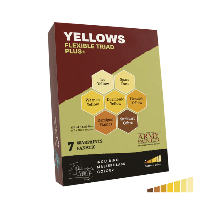 THE ARMY PAINTER: Warpaints Fanatic Flexible Triad PLUS+: Yellows