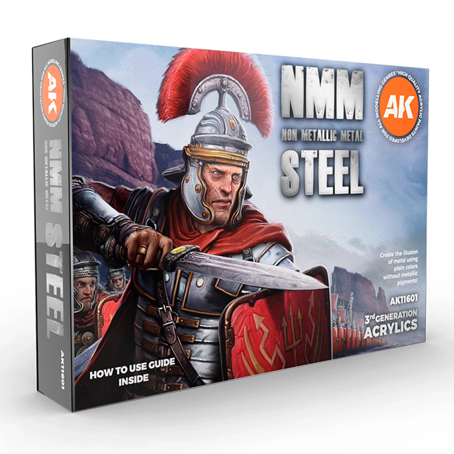 AK Interactive NMM (Non Metallic Metal) Steel Set (x6)