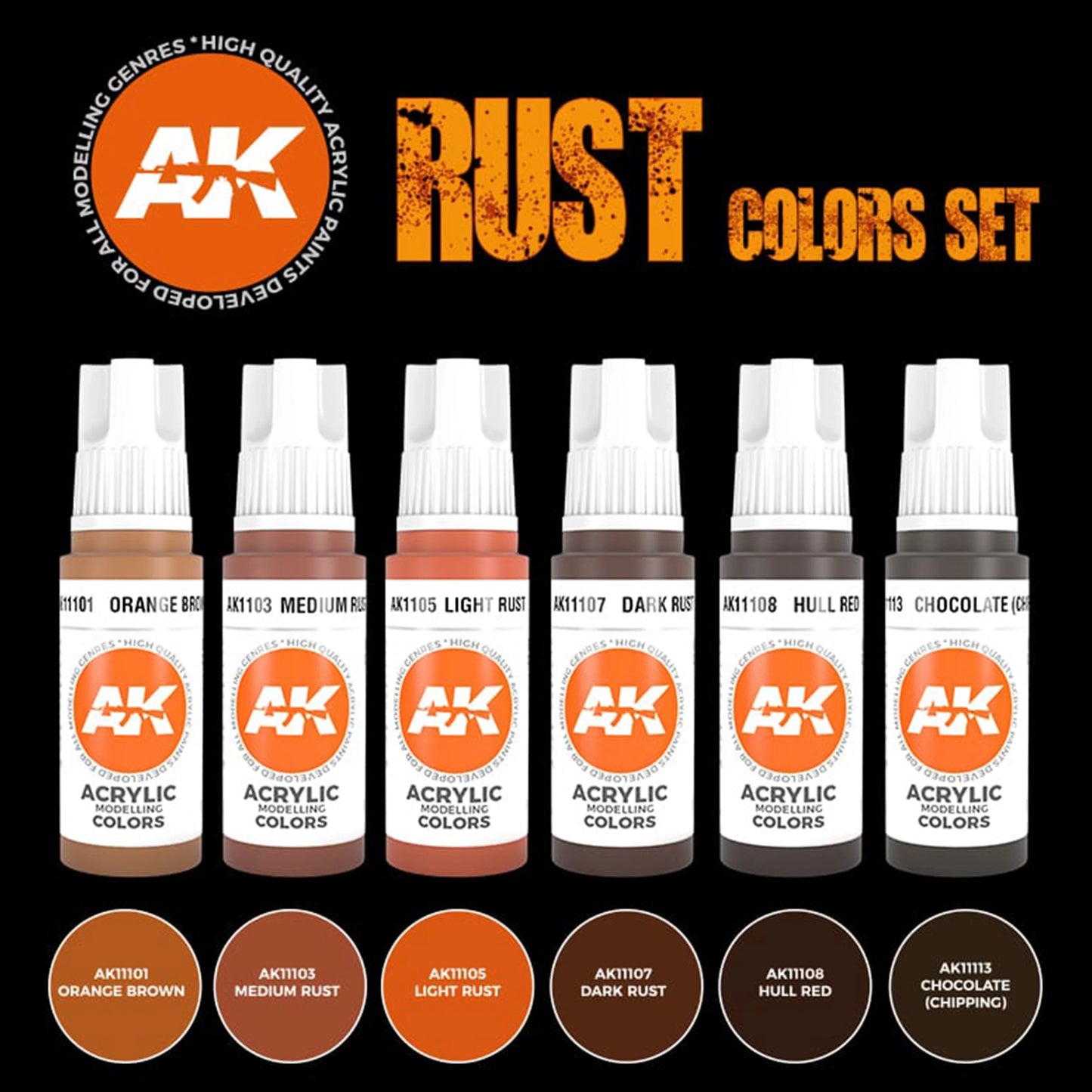 AK Interactive Rust Set (x6)