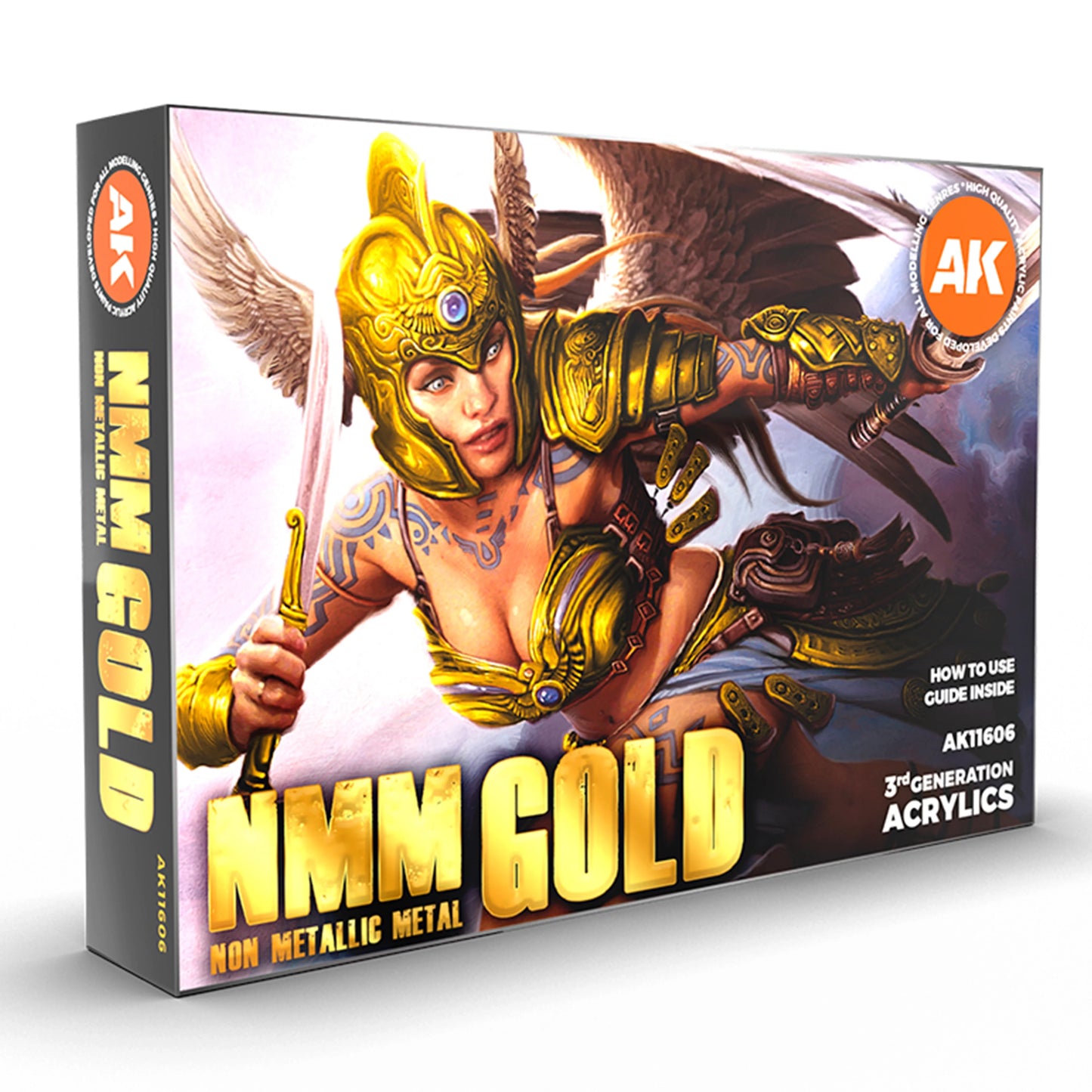 AK Interactive NMM (Non Metallic Metal) Gold Set (x6)