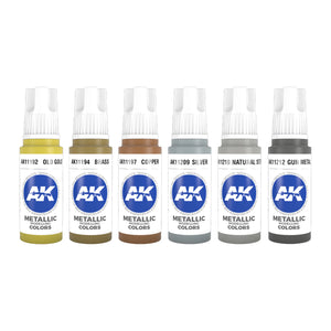 AK Interactive Metallics Colors Set (x6)