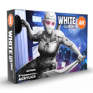AK Interactive White Colors Set (x6)