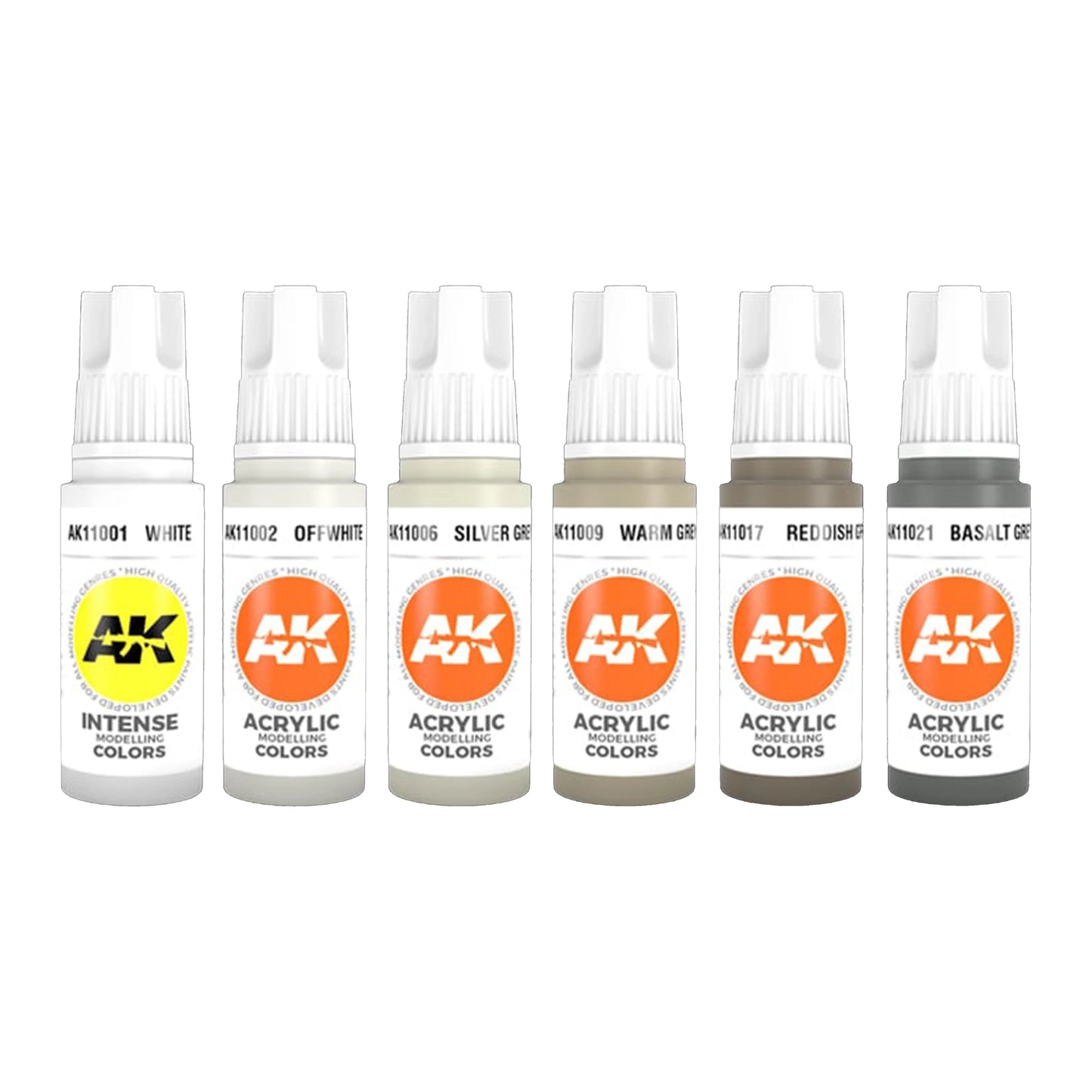 AK Interactive White Colors Set (x6)