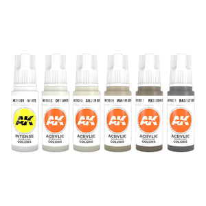 AK Interactive White Colors Set (x6)