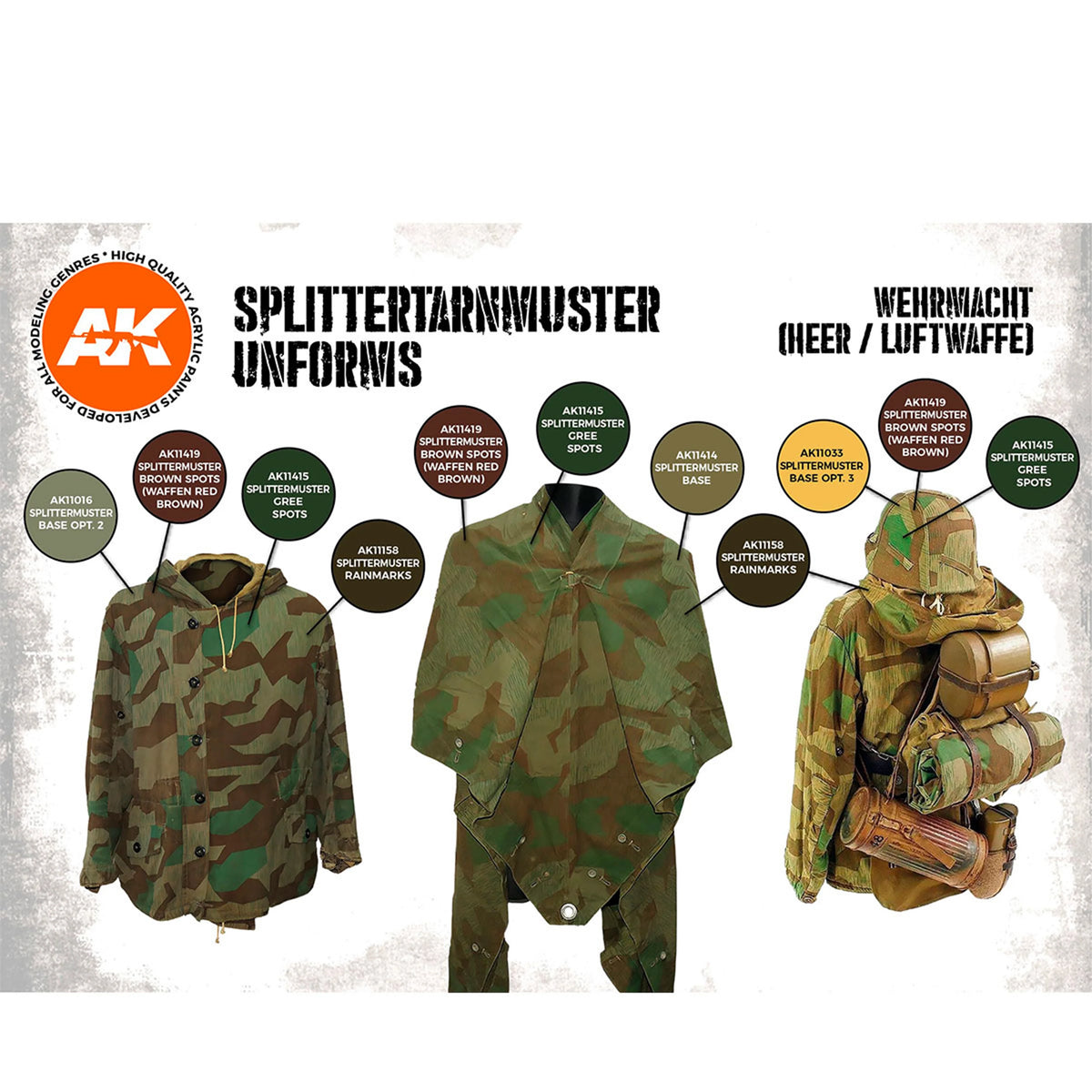 AK Interactive Splittertarnmuster Uniforms Set (x6)