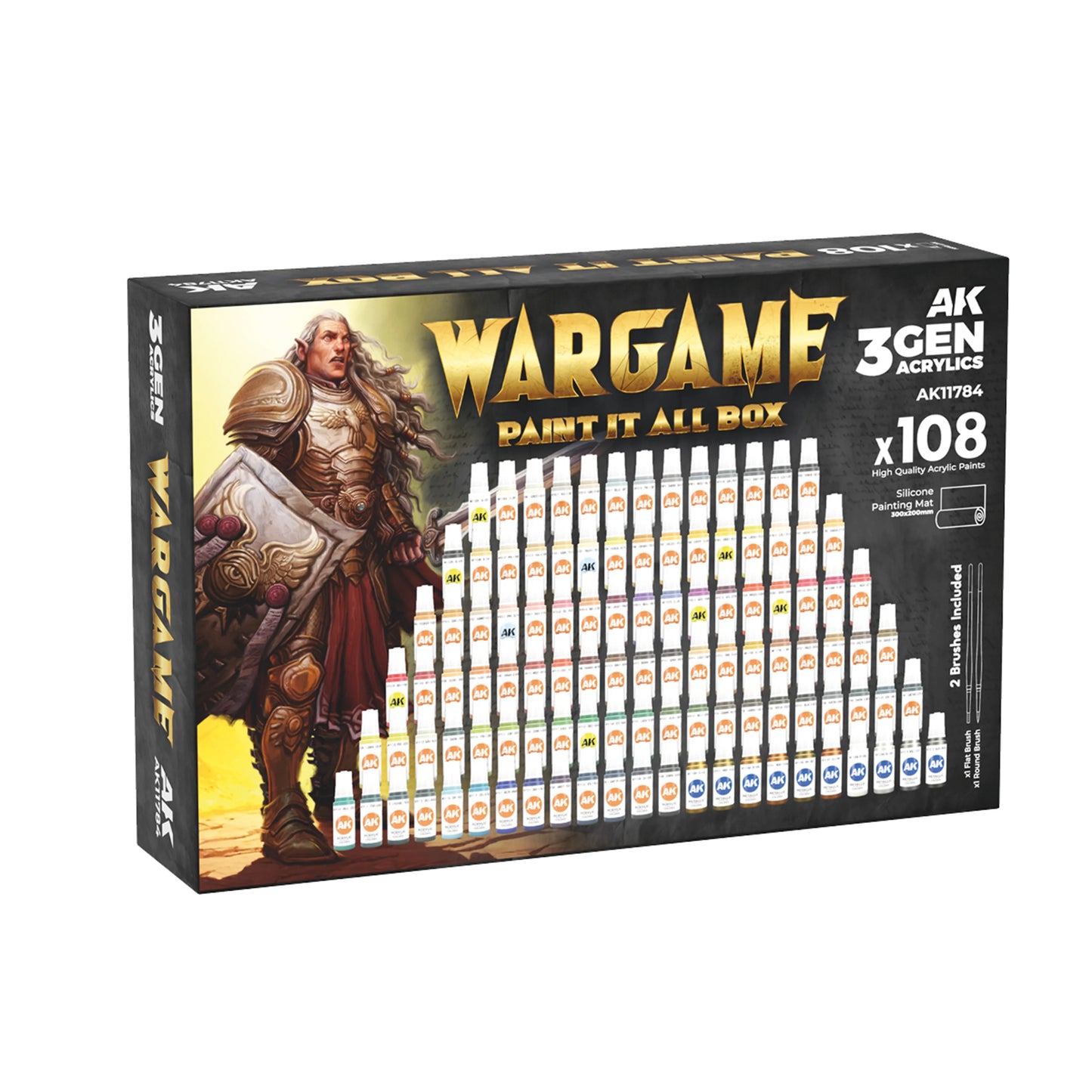 AK Interactive Wargame Paint it All Box (x108)