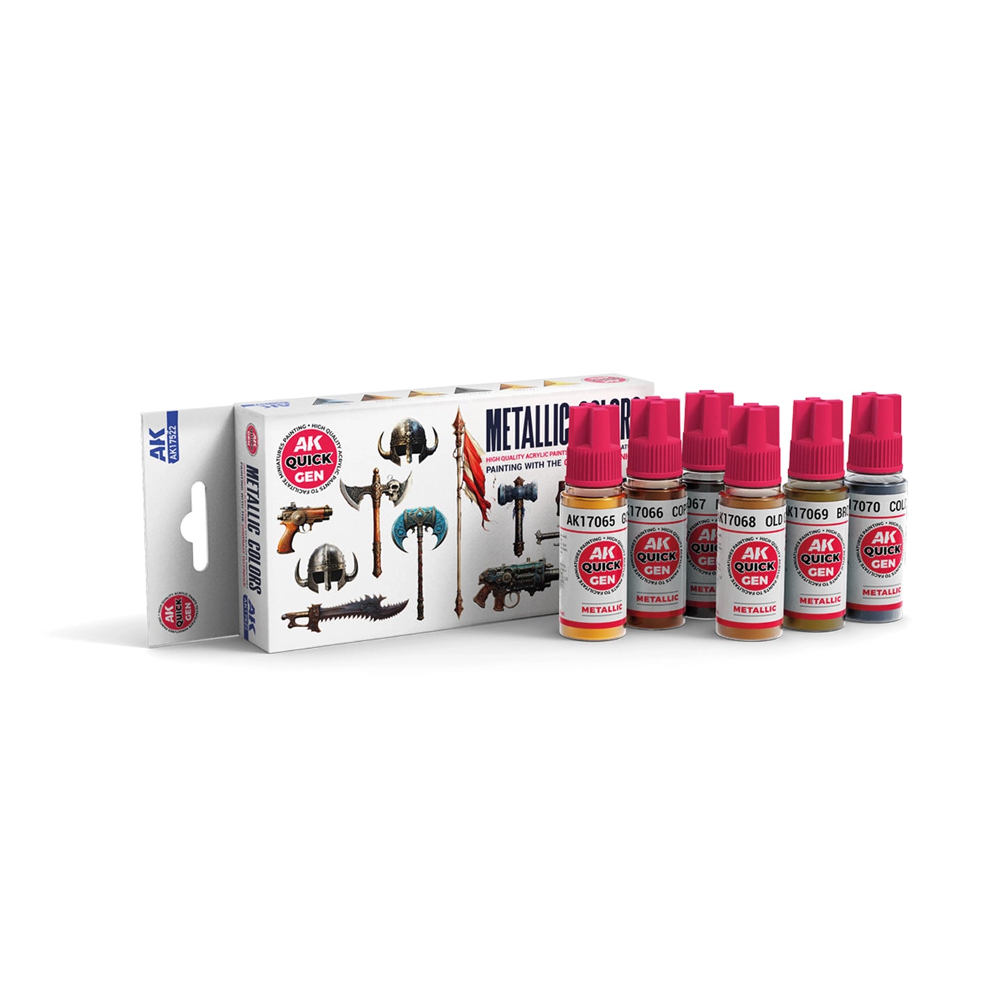 AK Interactive Quick Gen Metallics Set (x6)
