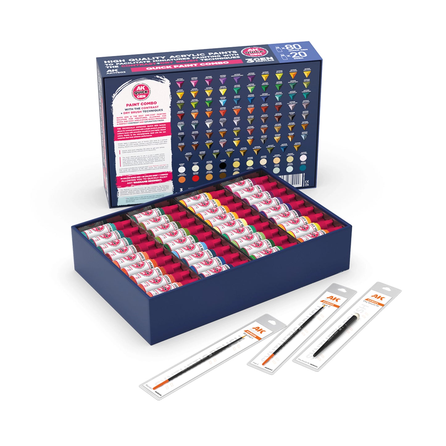 AK Interactive Quick Paint Combo Box (x100)