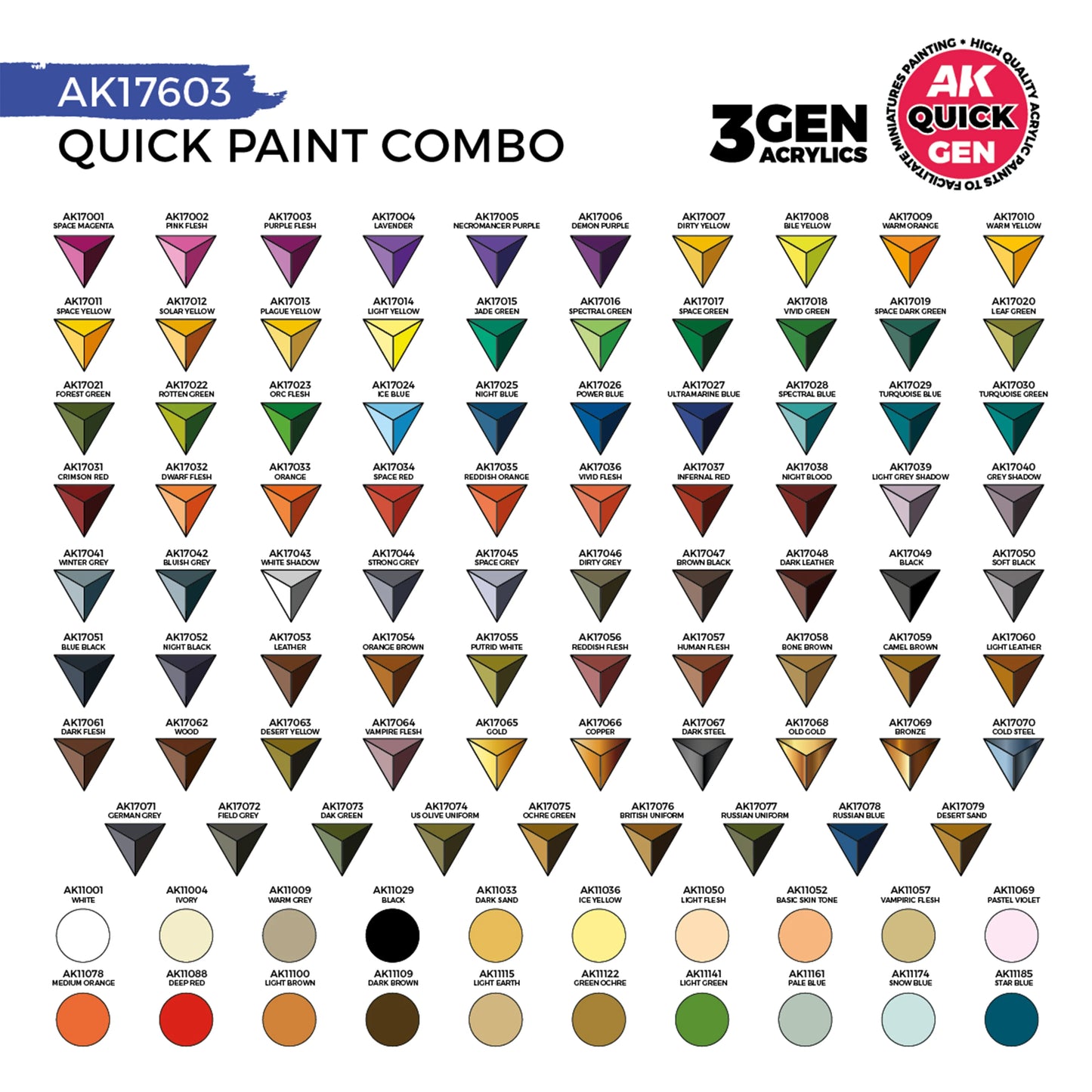 AK Interactive Quick Paint Combo Box (x100)