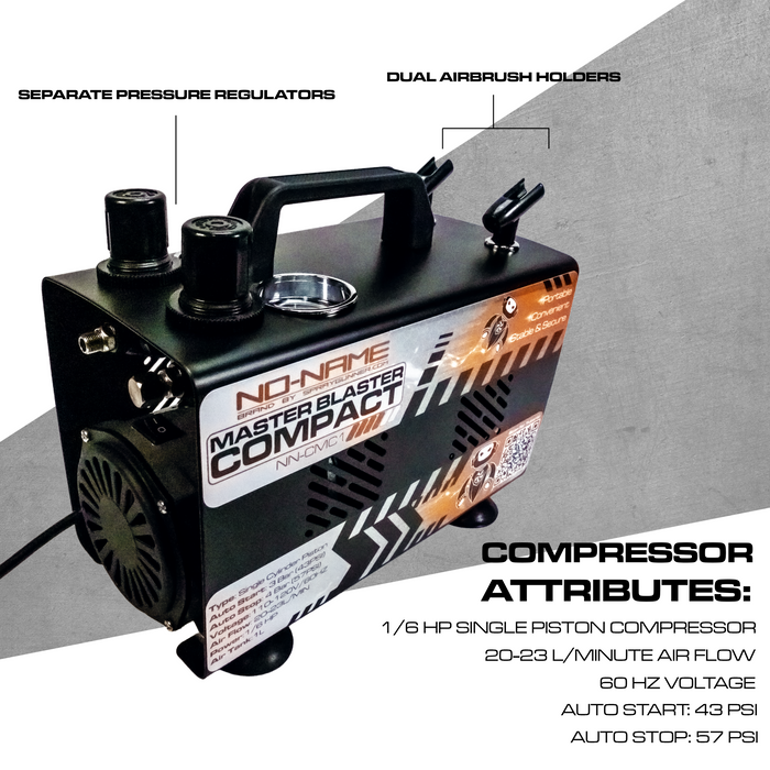 Compact Master Blaster Airbrush Compressor by NO-NAME Brand