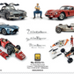 How to Paint SCALE CARS - hard cover book with step-by-step on painting model cars.