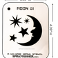 Moon #1 Stencil for airbrushing by NO-NAME Brand
