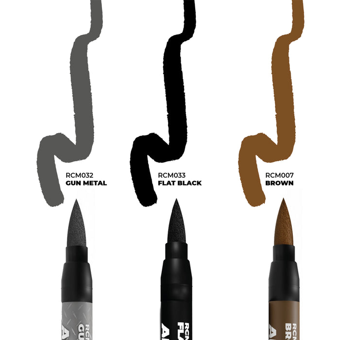 AK Interactive Real Colors Markers - Weapons Set (x3)