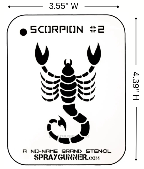 Scorpion #2 Stencil for airbrushing by NO-NAME Brand