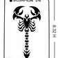 Scorpion #4 Stencil for airbrushing by NO-NAME Brand