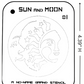 Sun and Moon #1 Stencil for airbrushing by NO-NAME Brand