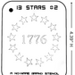 Thirteen Stars #2 Stencil for airbrushing by NO-NAME Brand