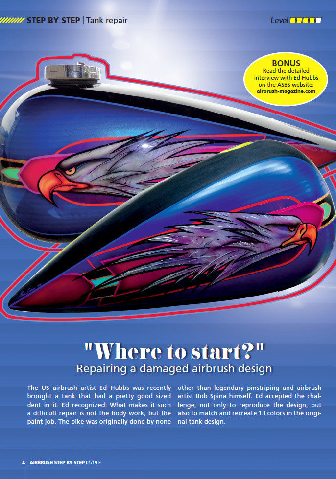 Airbrush Step by Step Magazine 01/19 ASBS 01/19 Step by Step Magazine