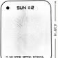 Sun #2 Stencil for airbrushing by NO-NAME Brand