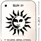 Sun #1 Stencil for airbrushing by NO-NAME Brand